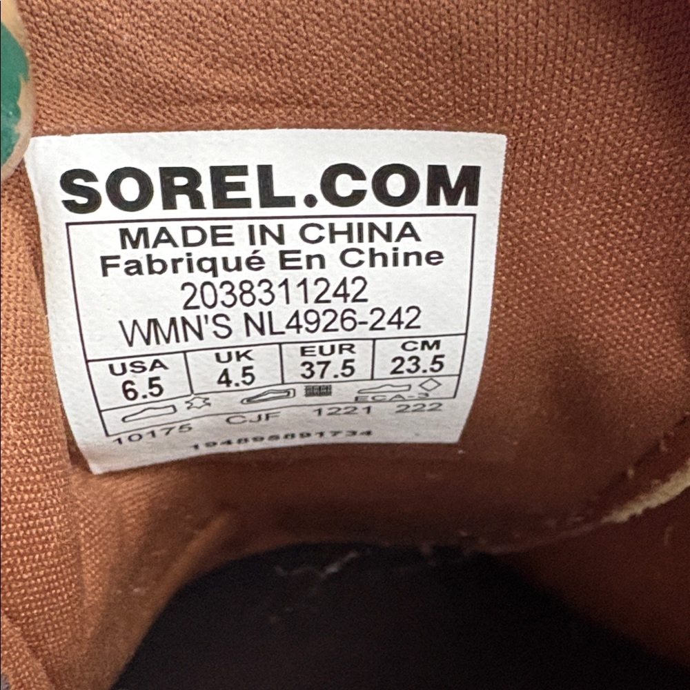 Sorel Evie Ankle Lace Wedge Boots - Picture 7 of 8